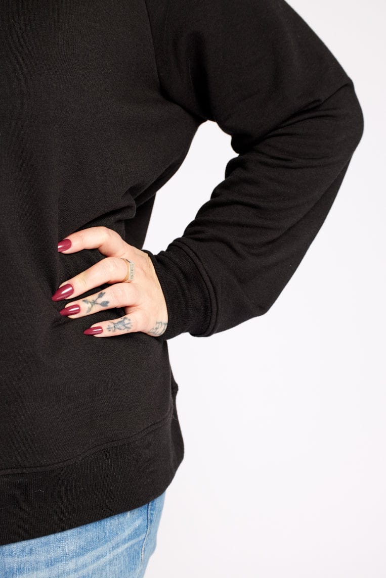 Pull en tricot bateau en noir