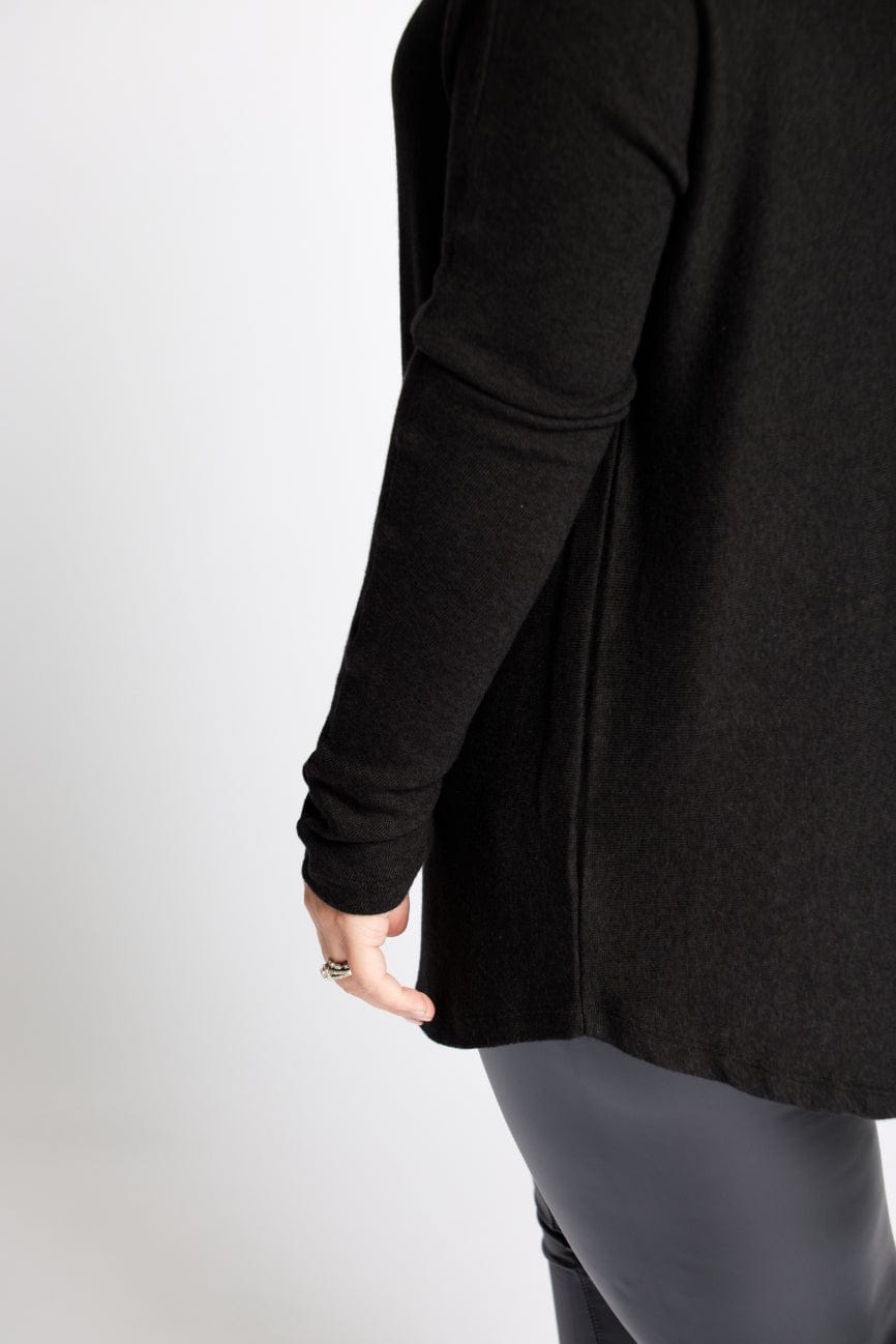 Pull en tricot bateau en noir