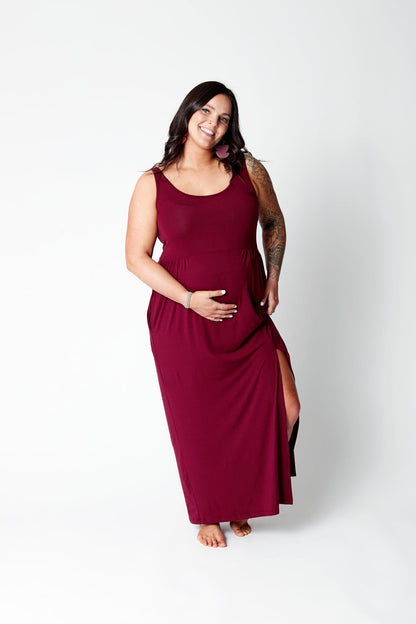 Scoop Maxi Dress in Mulberry