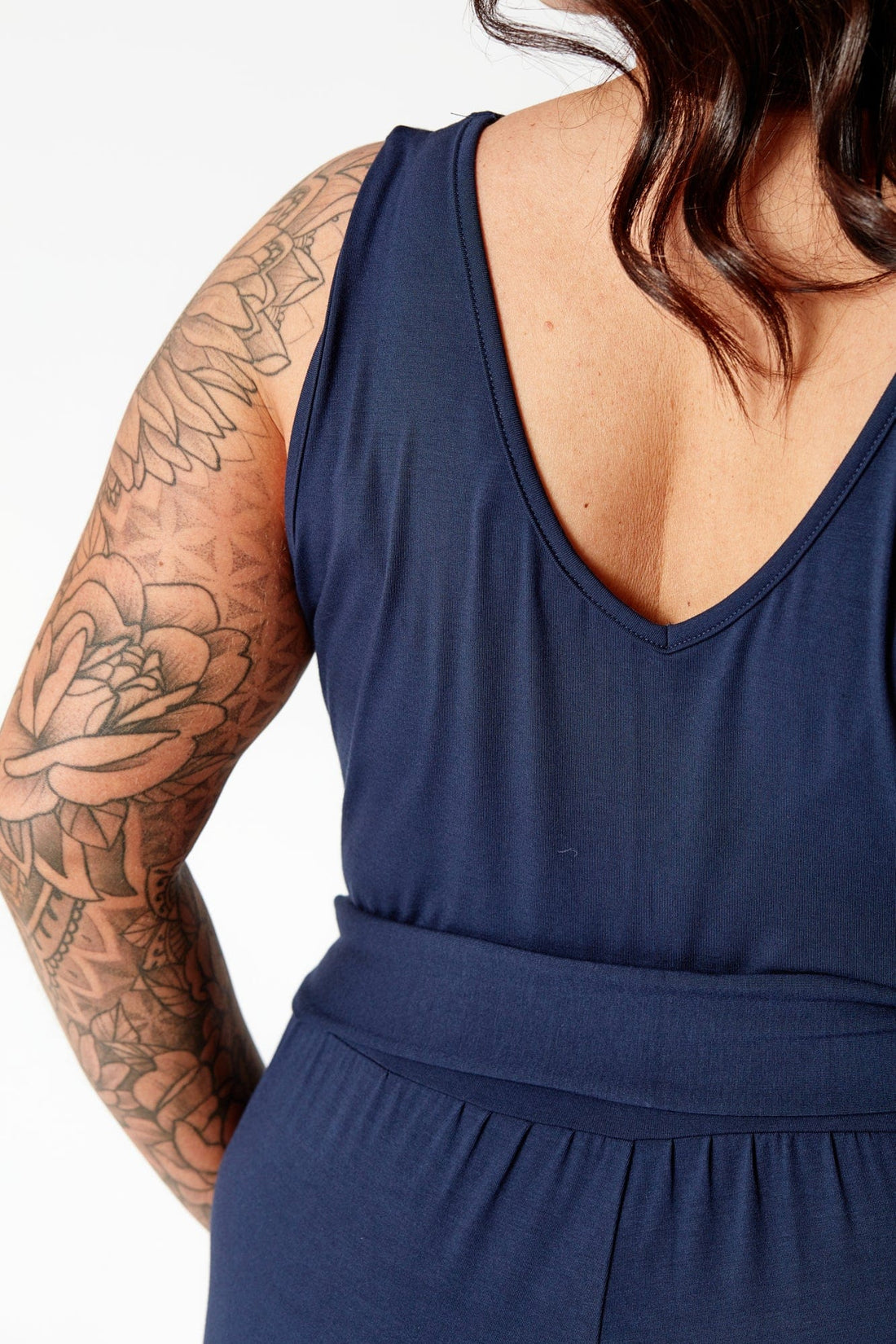 Tank Wide Leg Jumpsuit in Navy