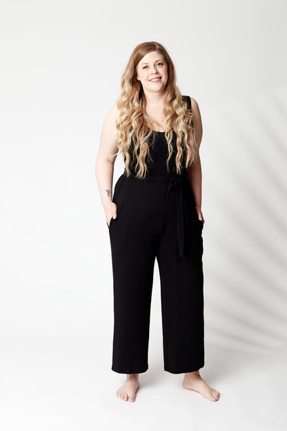 Tank Wide Leg Jumpsuit in Onyx