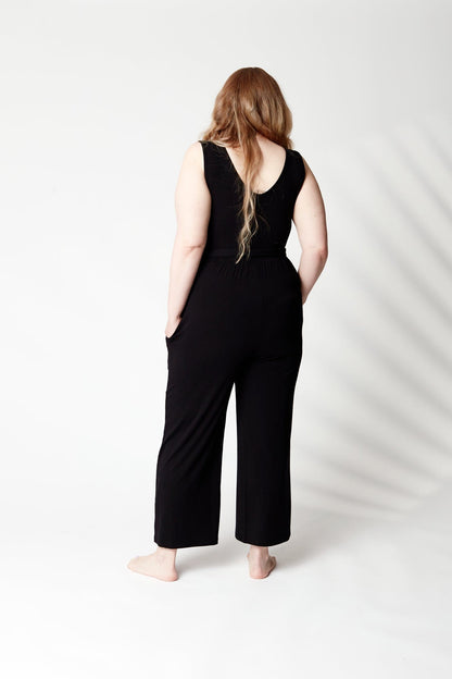 Tank Wide Leg Jumpsuit in Onyx