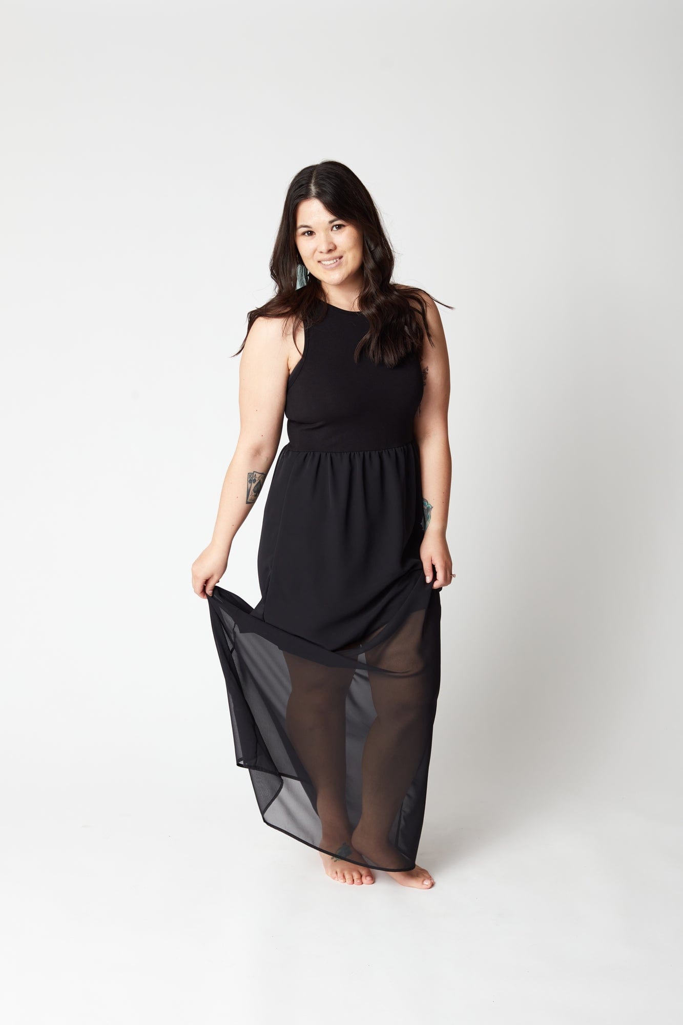 Plus size outlet racerback maxi dress