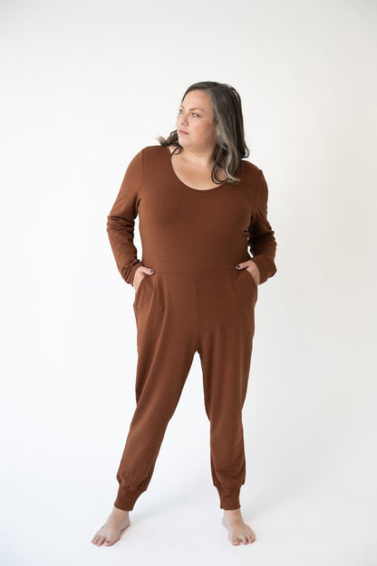 Bamboo French Terry Long Sleeve Jumpsuit
