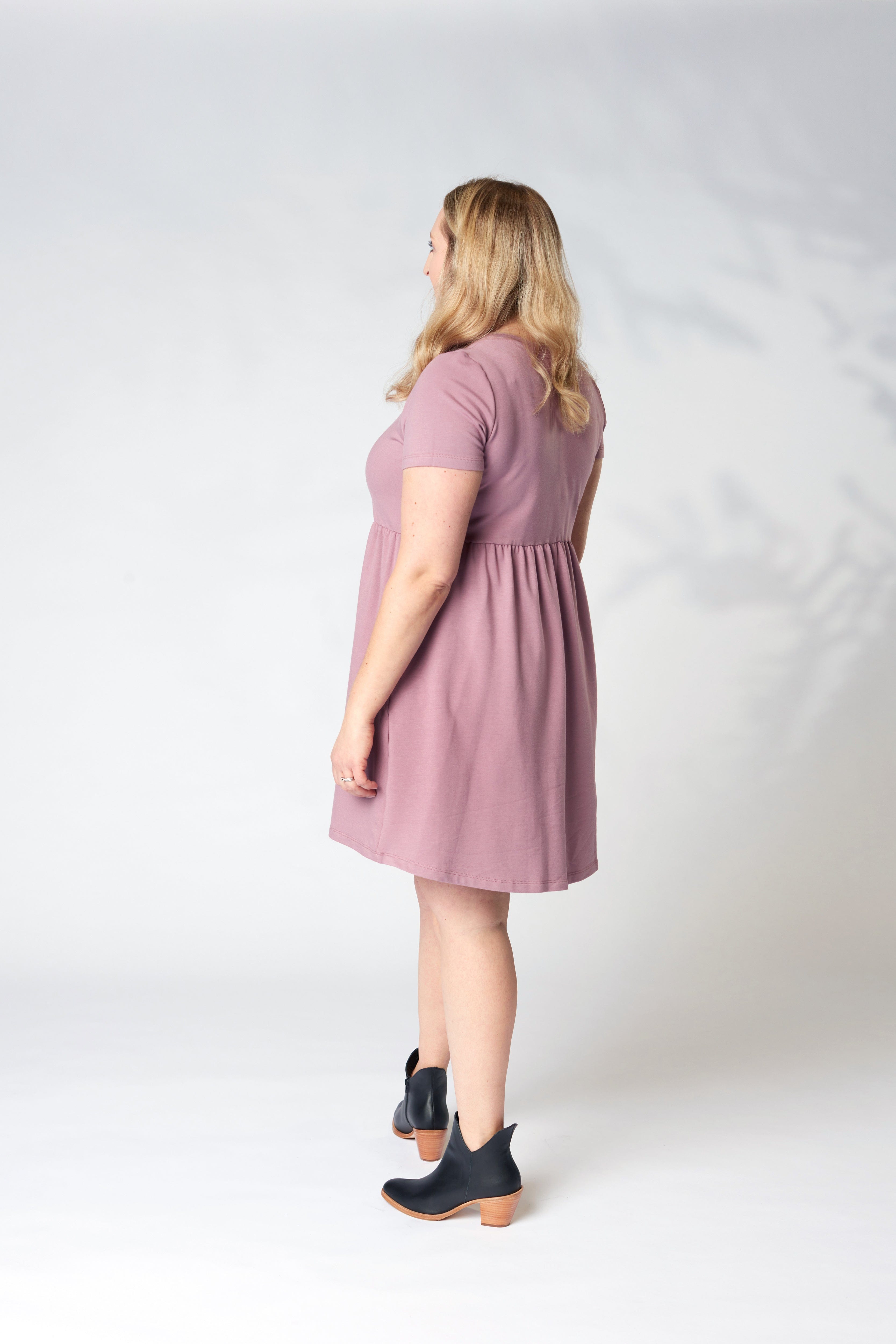 Empire Dress in Orchid