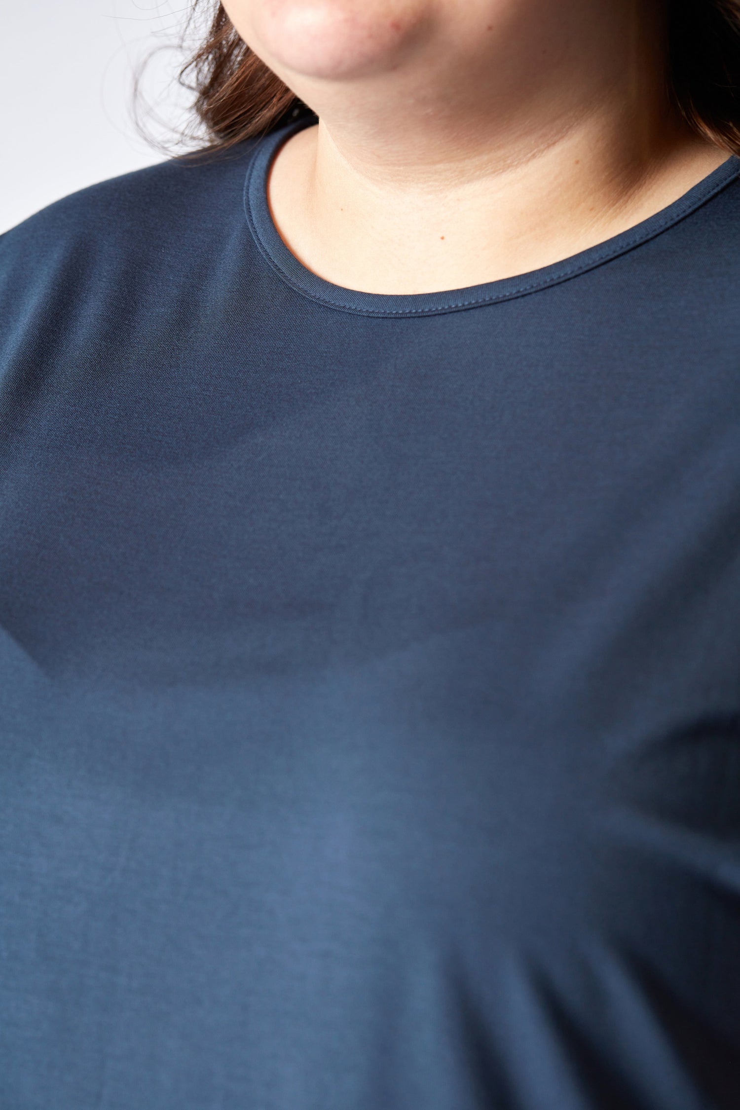 T-shirt court à manches courtes en bleuet